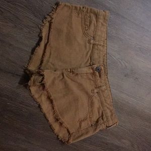 Bdg denim shorts. Brown